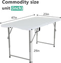 Folding Portable Table 70"x29"