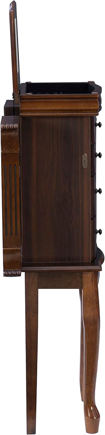 Walnut Jewelry Armoire