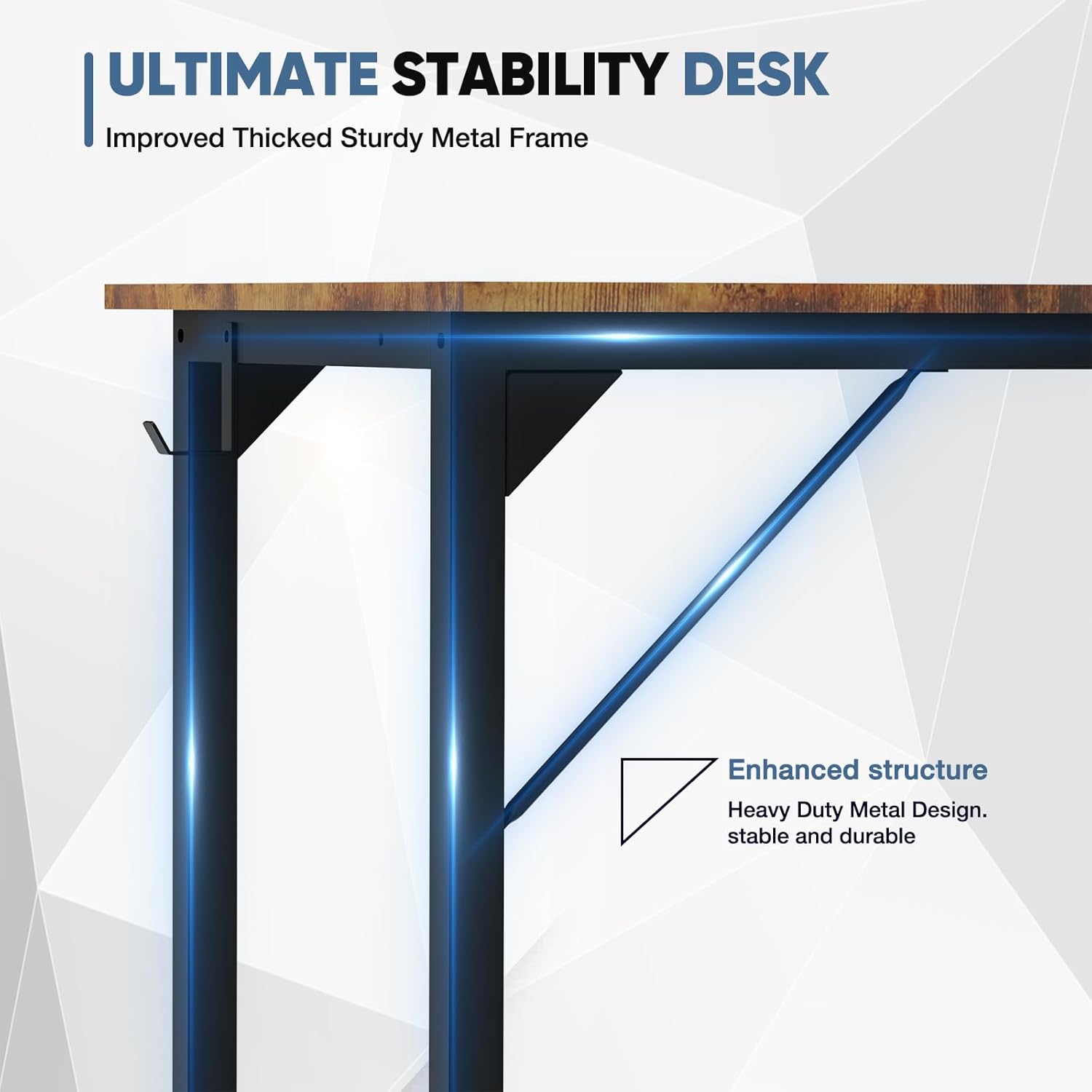 Small Wood Brown Computer Desk 40"
