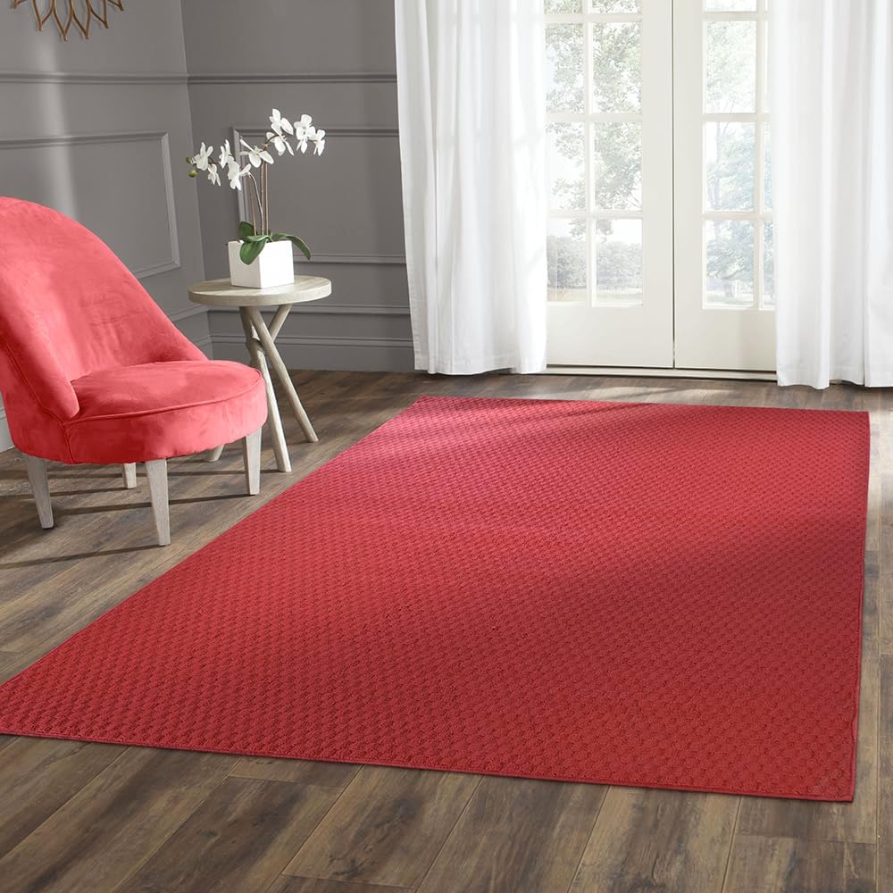 9' x 12' Chili Pepper Red Area Rug