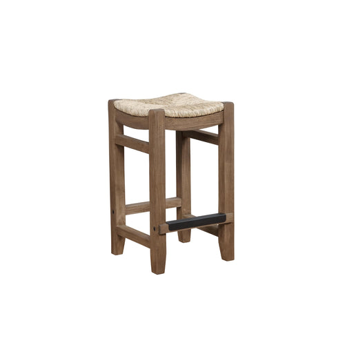 26-Inch Counter Height Stool with Seagrass Seat