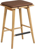24" Chestnut Brown Bar Stools Set of 2