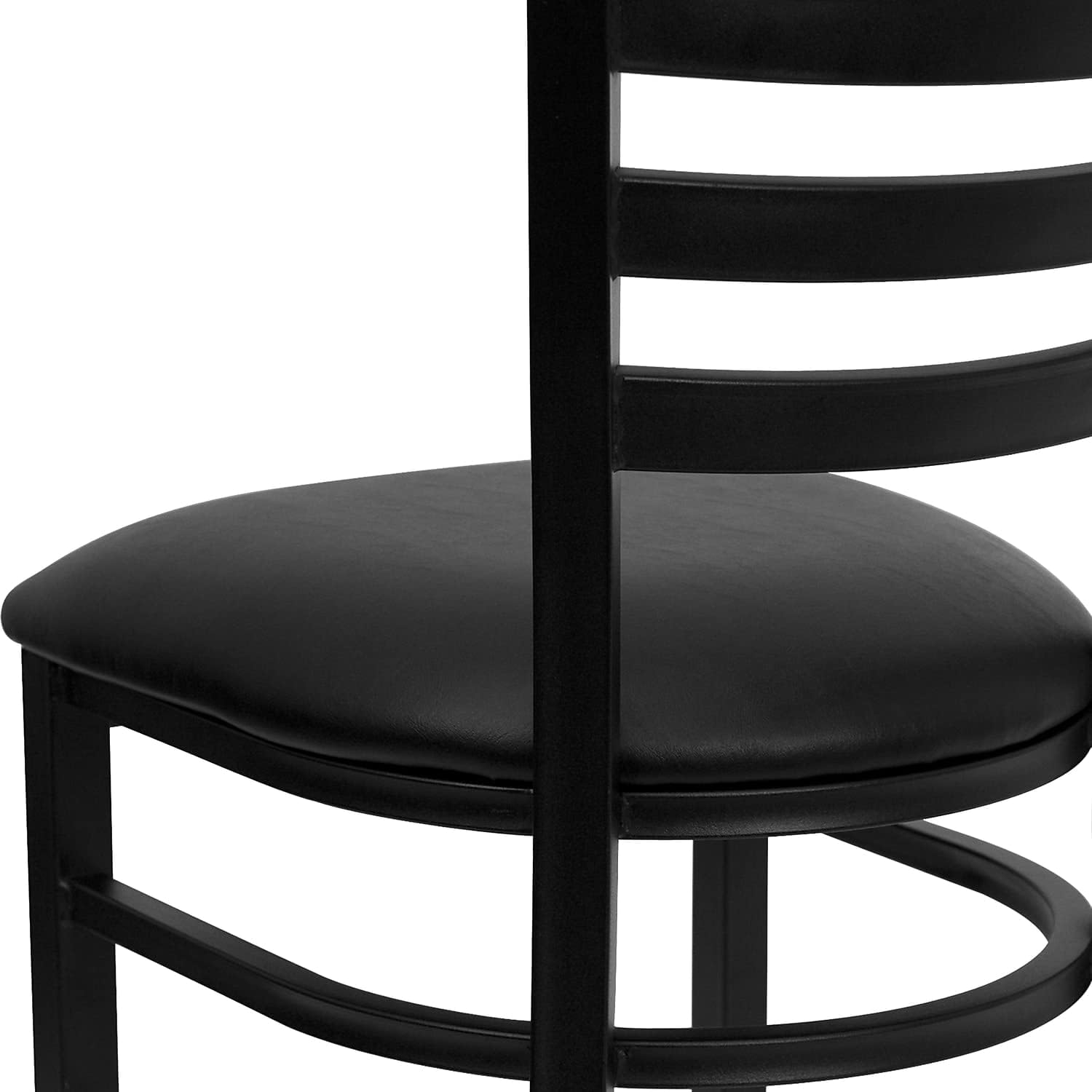 Set of 2 Metal Dining Chairs with Padded Seats