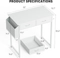 32" Home Office Computer Desk with Storage