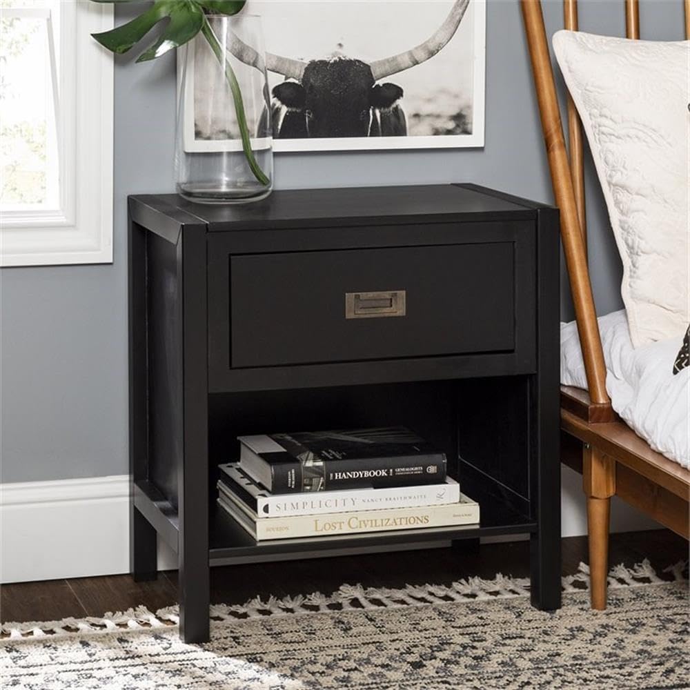 Solid Wood 2-Piece Nightstand Set