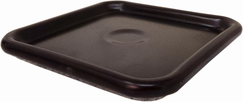 1 3/4" Square Carpeted Furniture Caster Cups 12 Pack