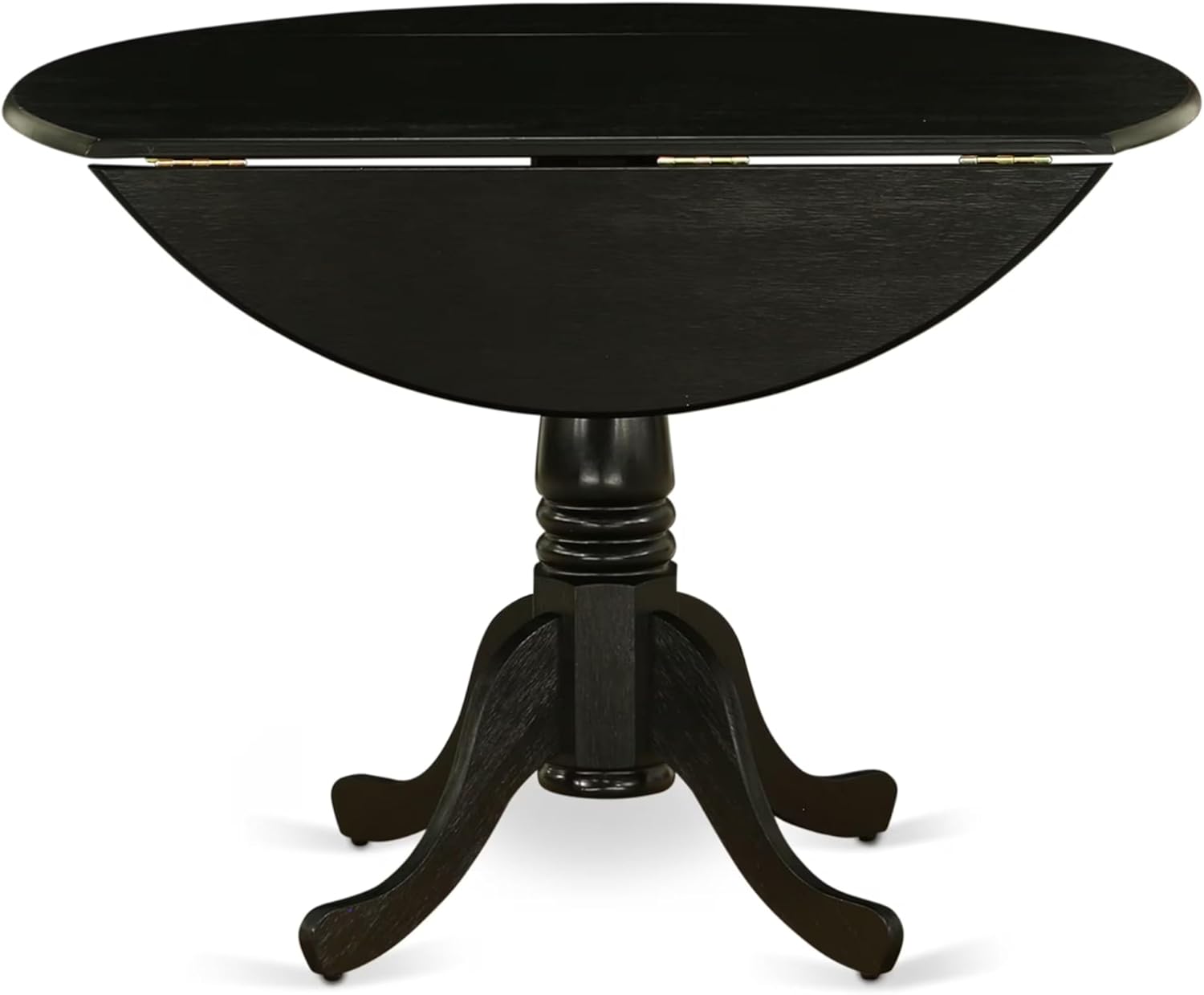 Round Dining Table 42x42 Inch with Dropleaf