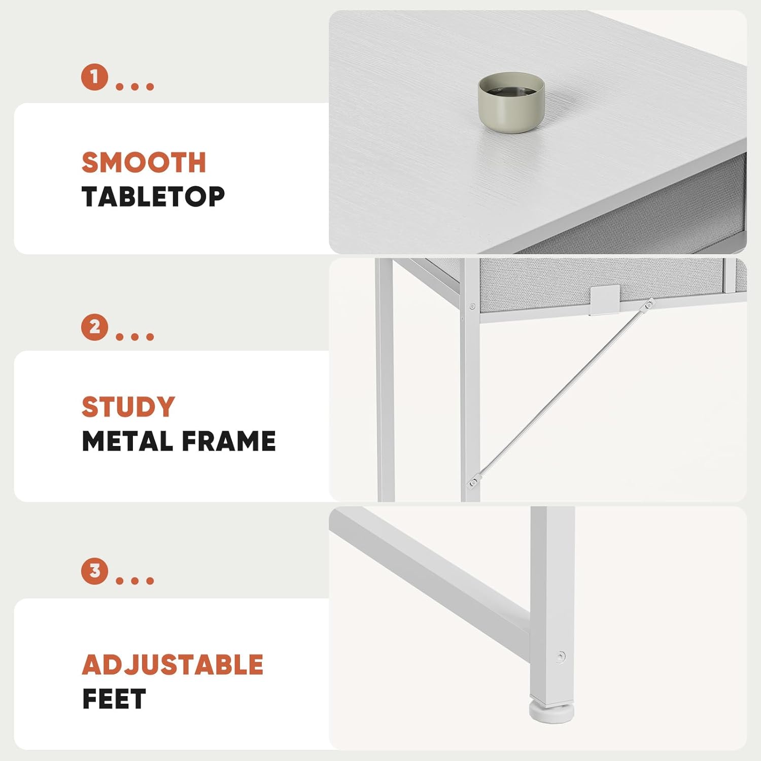 32" Home Office Computer Desk with Storage