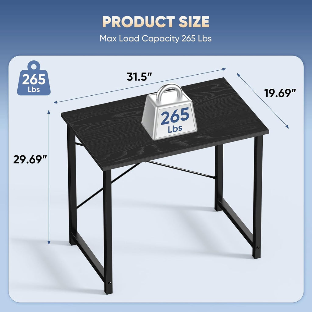 Small Computer Desk 32" Modern Style