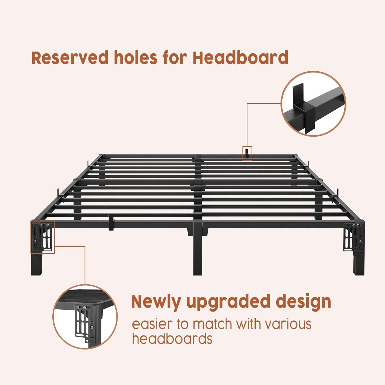 Queen Tool-Free Bed Frame