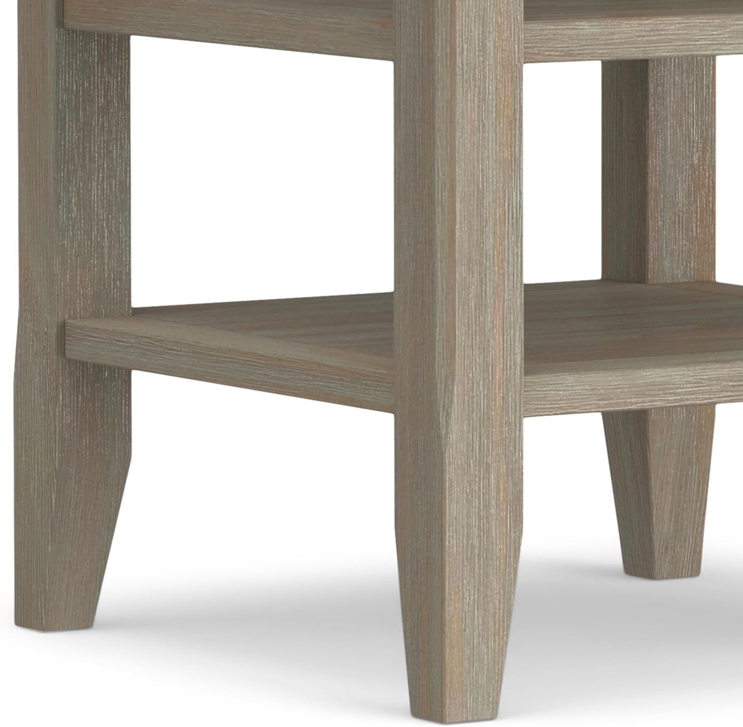 Square Solid Wood End Table 19"