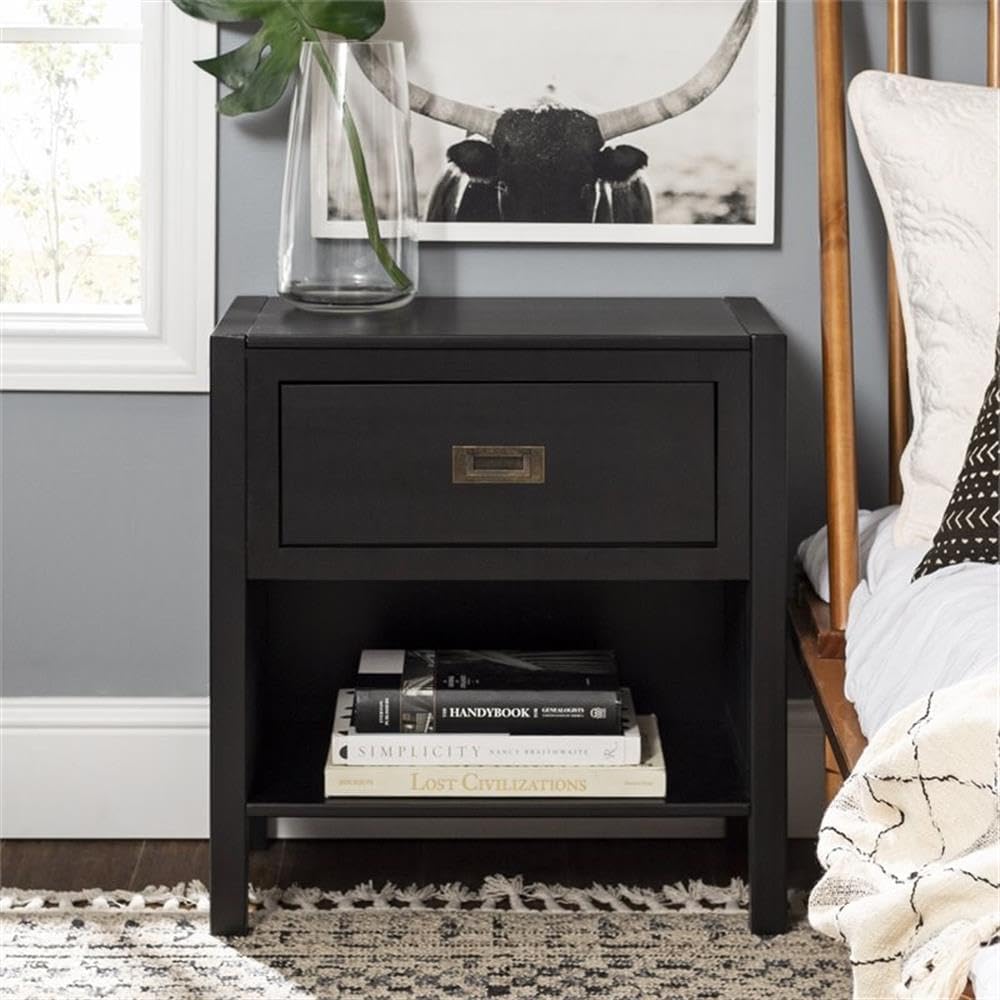Solid Wood 2-Piece Nightstand Set