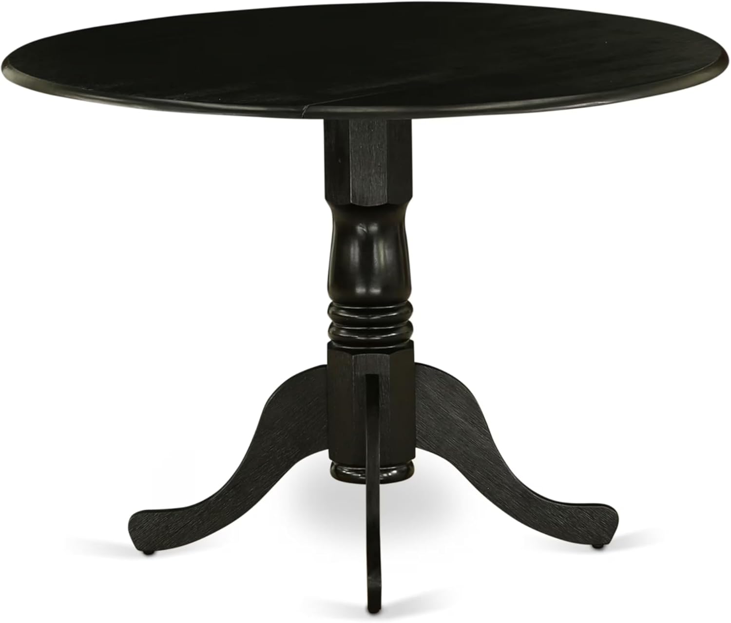 Round Dining Table 42x42 Inch with Dropleaf