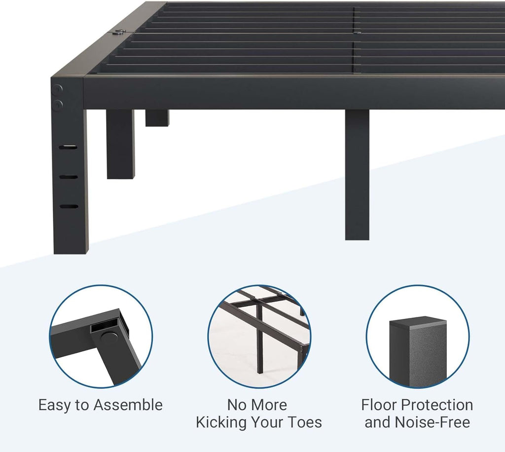 Full Size Metal Platform Bed Frame 14 Inch