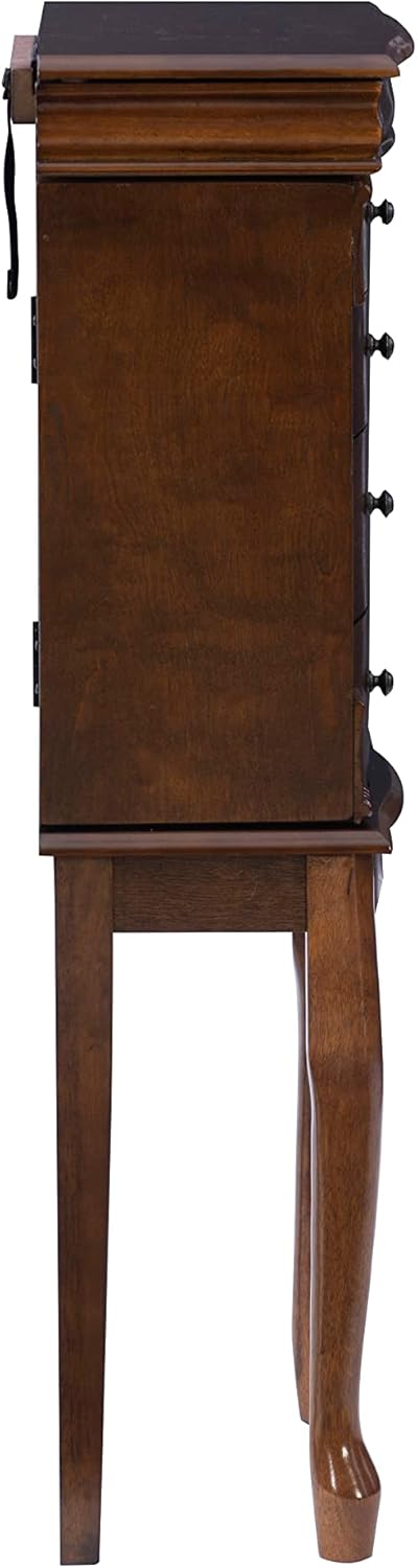 Walnut Jewelry Armoire