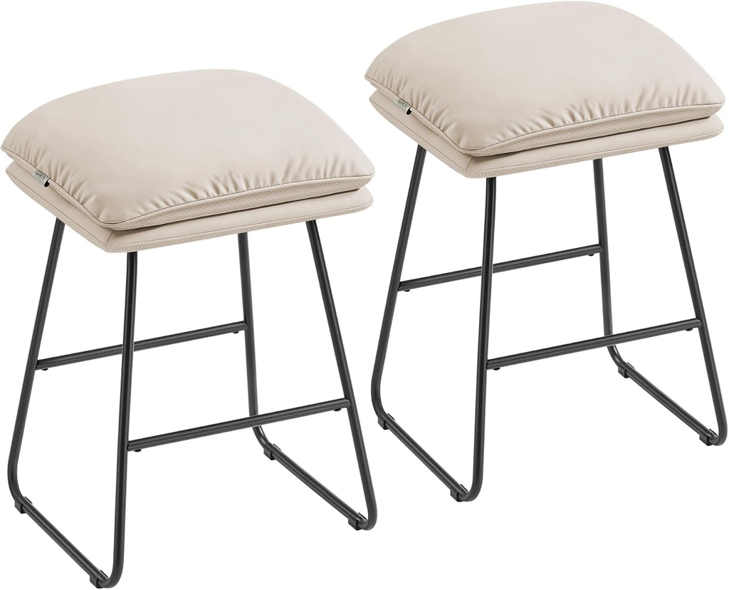 Set of 2 Bar Stools 25.6" Height
