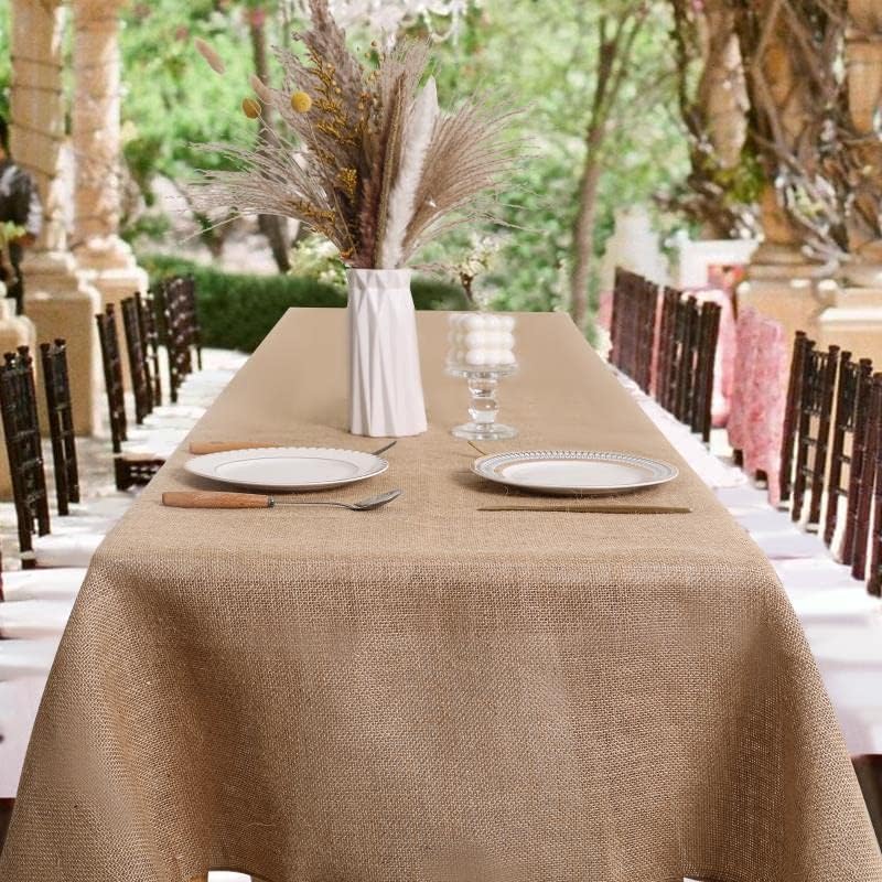 Burlap Tablecloth 60" x 108"