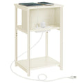 Side Table with Charging Station 11.8"x13.4"x22.8"