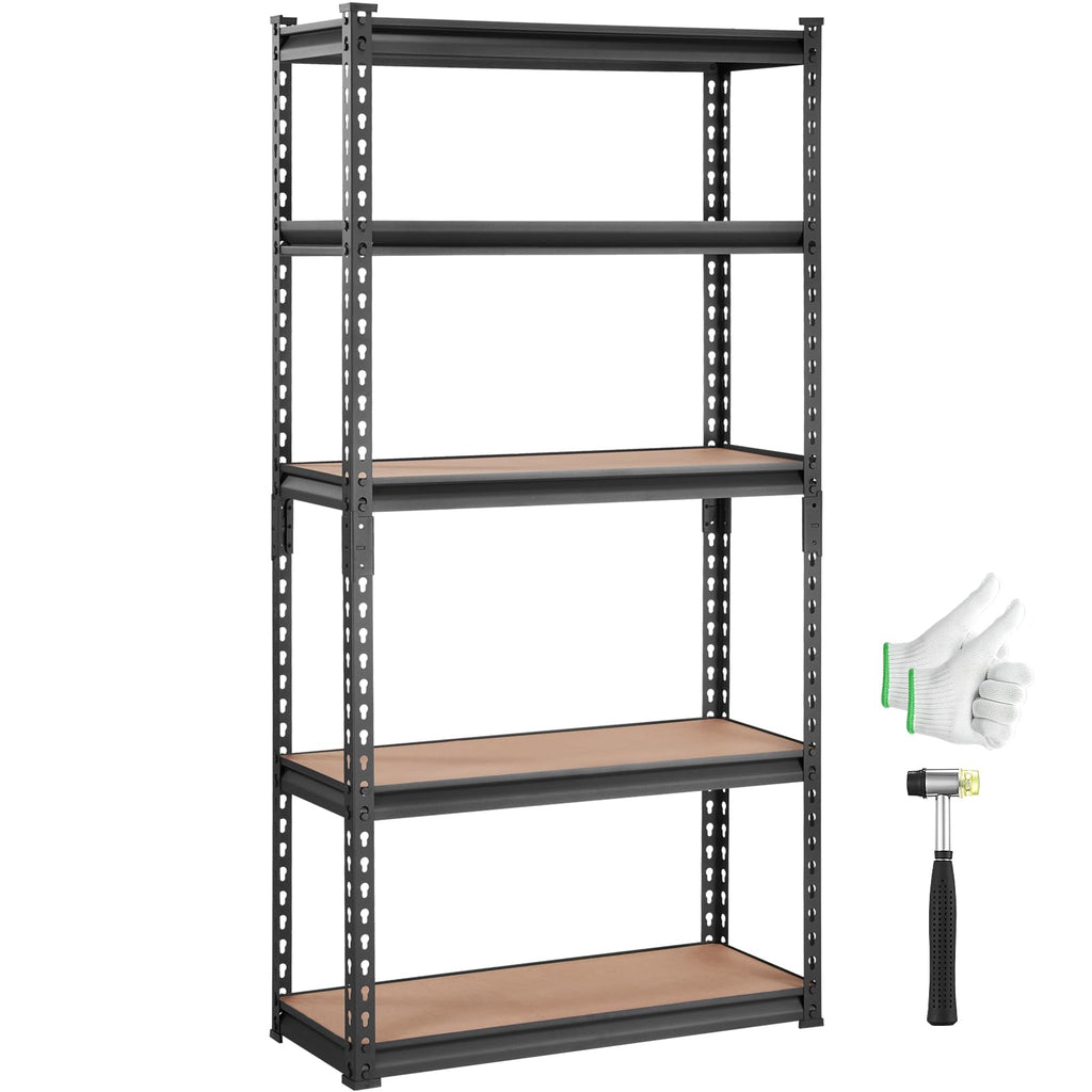 5-Tier Metal Garage Shelving Unit 30"x12"x60"
