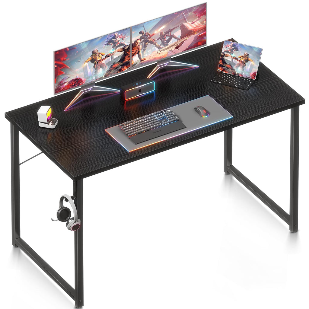 48-Inch Computer Desk with Headphone Hooks