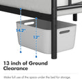 Twin Size Metal Bed Frame with Headboard