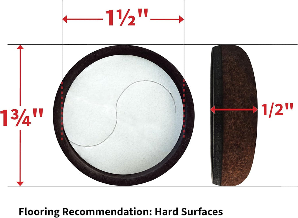 Self-Stick Felt Furniture Pads 4 Pack