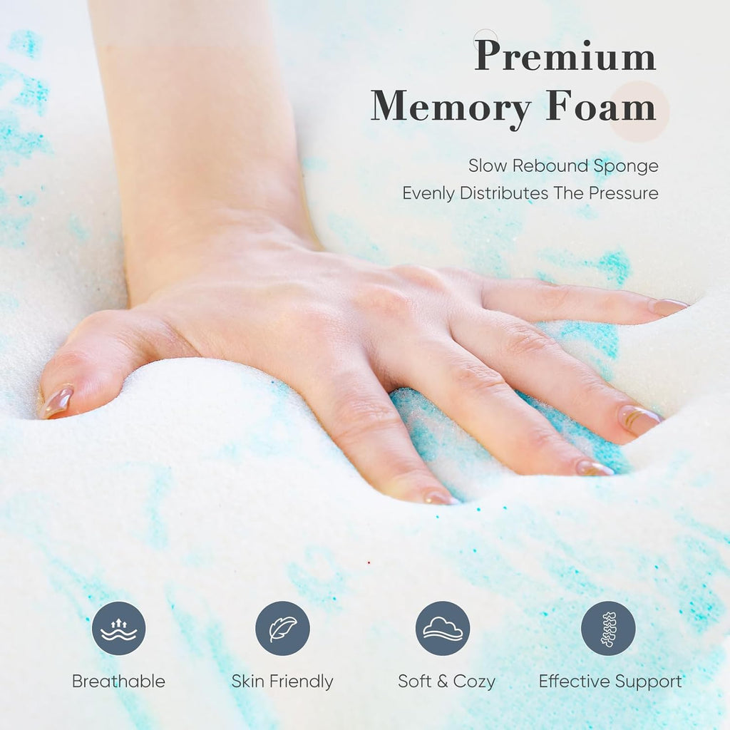 Twin Size Memory Foam Mattress Topper 3''
