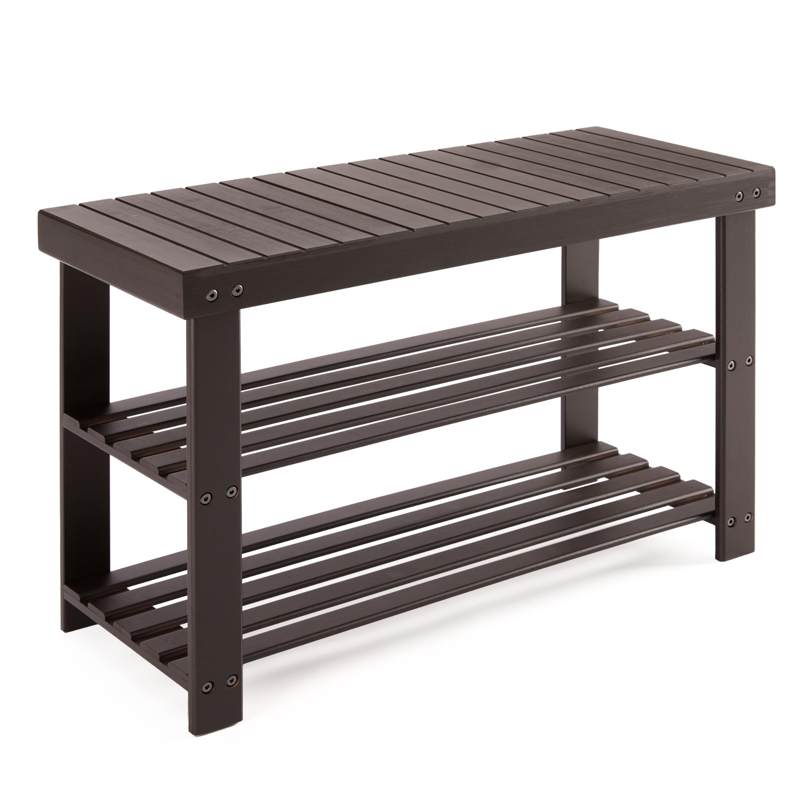 3-Tier Bamboo Shoe Rack Bench 11.3"x27.6"