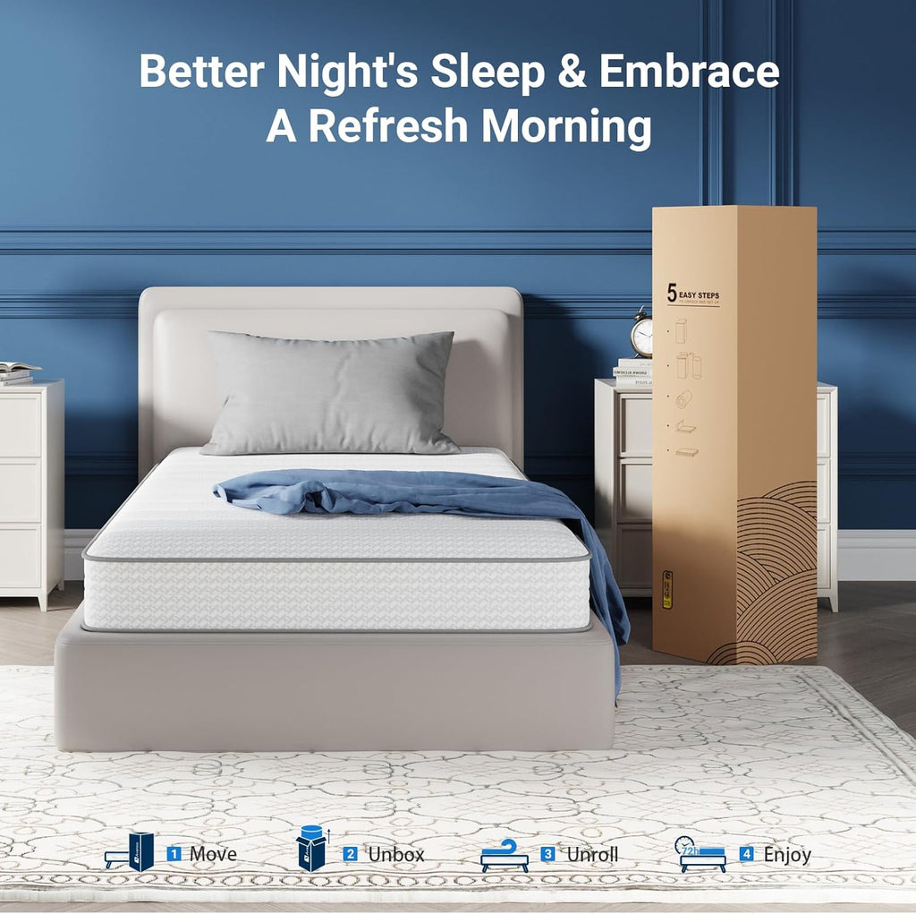 Twin Size Mattress 6" Medium Plush