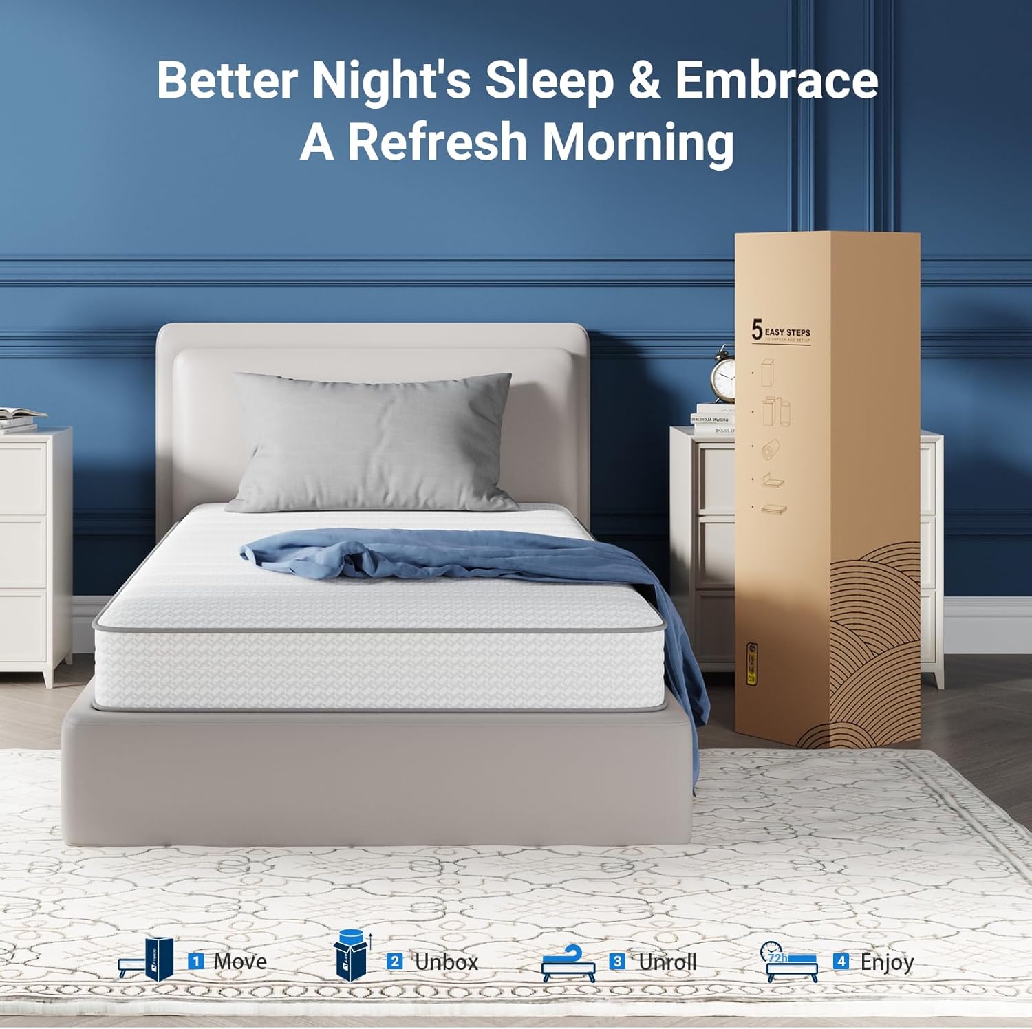 Twin Size Mattress 6" Medium Plush