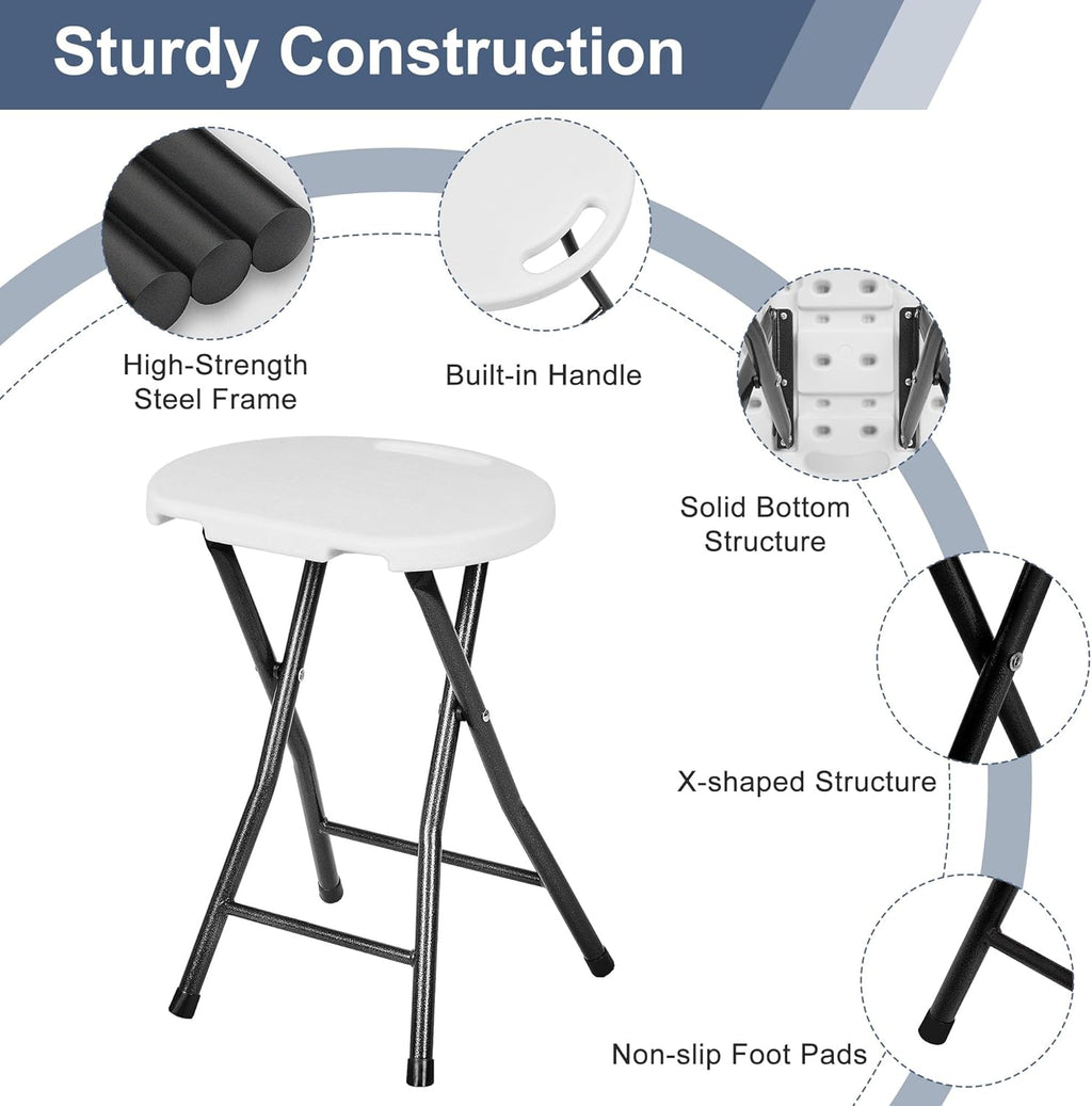 18" Folding Stool with Handle