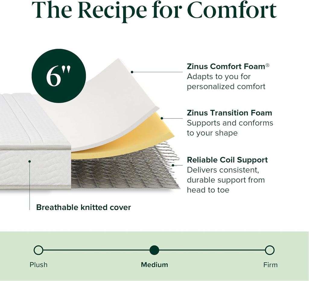 75"x30" Foam & Spring Hybrid Mattress