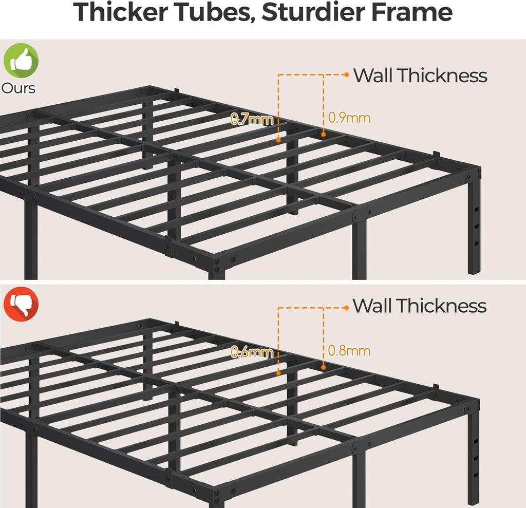 Queen Metal Bed Frame with Storage