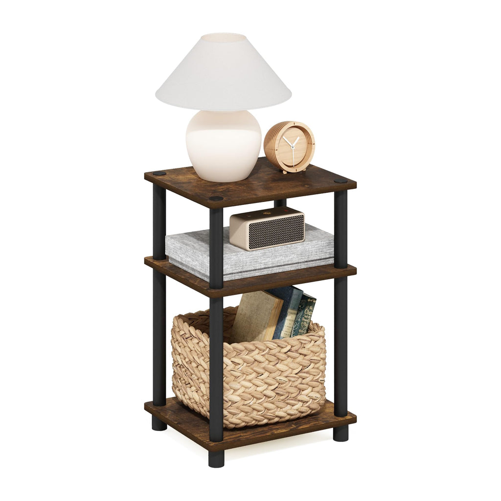3-Tier Side Table with Open Shelves