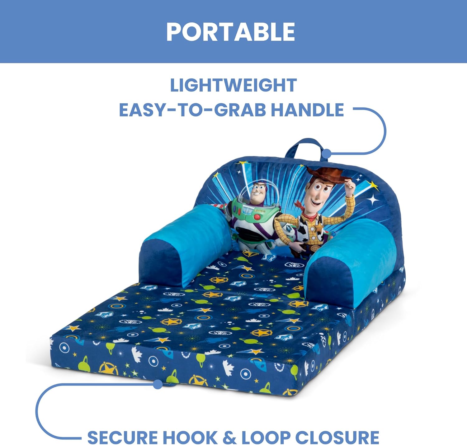 Toy Story Cozee Buddy Flip-Out Kids Chair