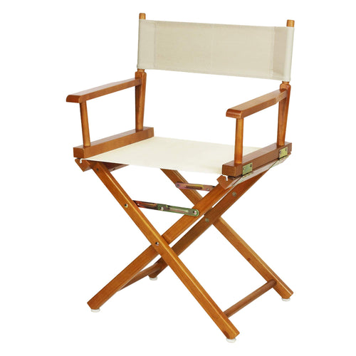 18" Director's Chair with Honey Oak Frame