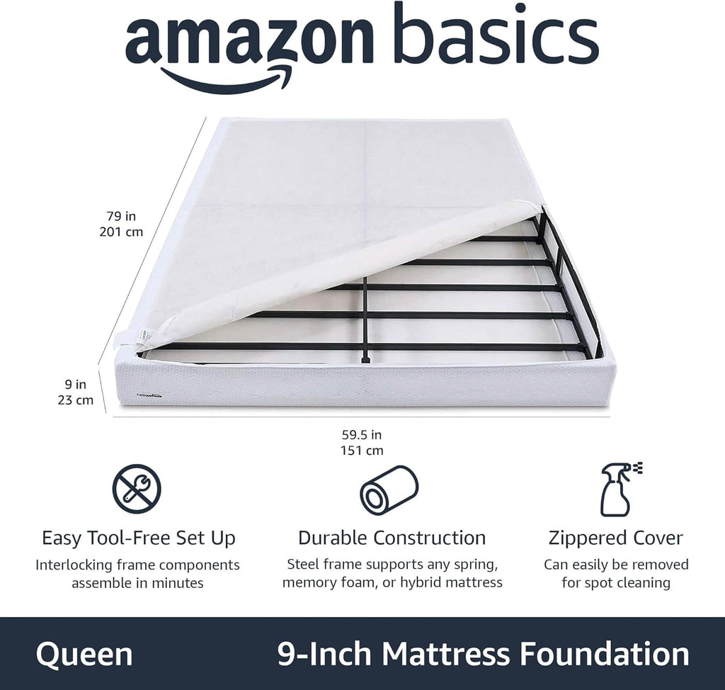Queen Size Box Spring Bed Base 79"x59.5"