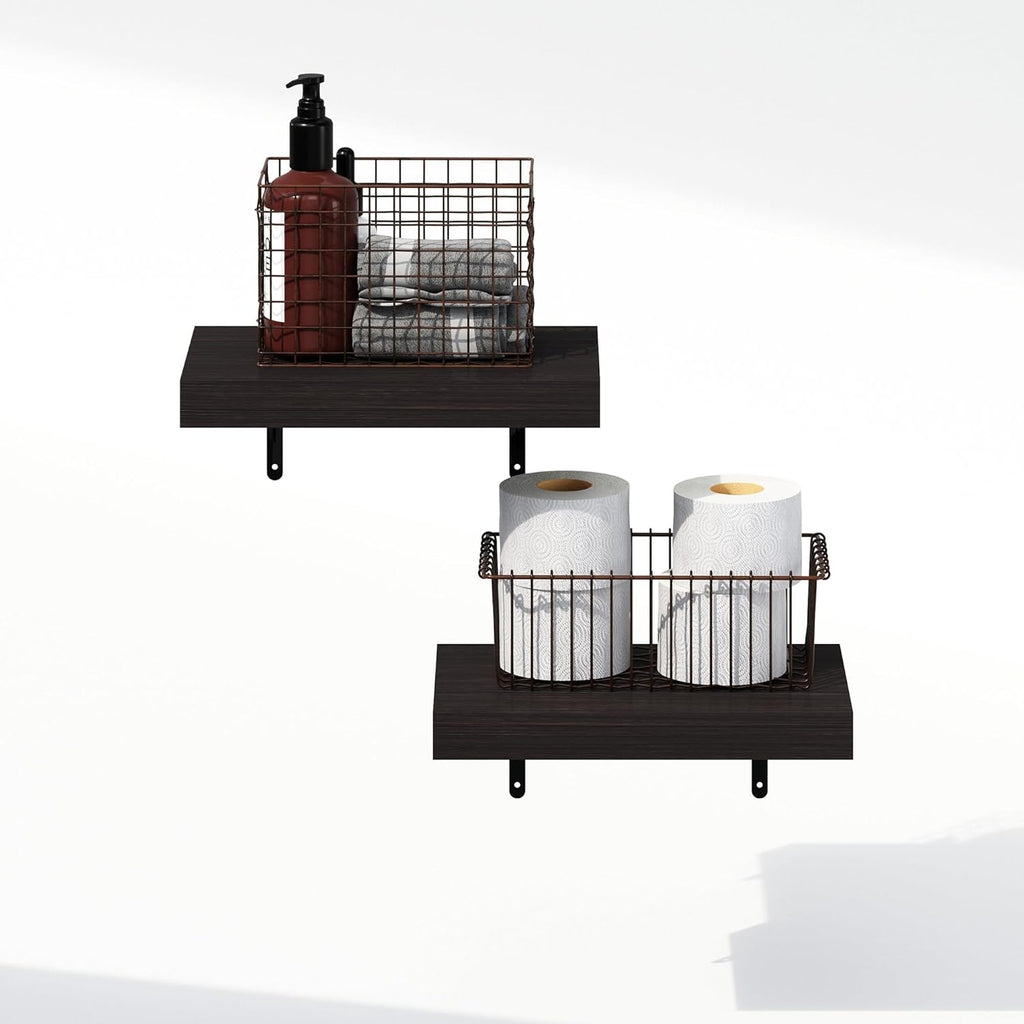 15-Inch Floating Wall Shelves Set of 2