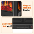 19” Freestanding Electric Fireplace Heater