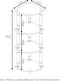 4-Tier Corner Display Rack