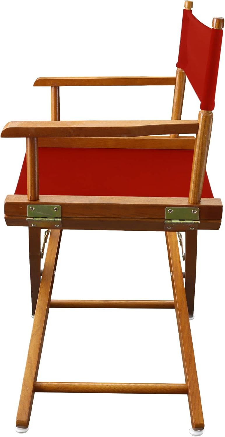 Extra-Wide Director's Chair with Red Canvas