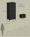 4-Drawer Bedroom Dresser 37.5"H