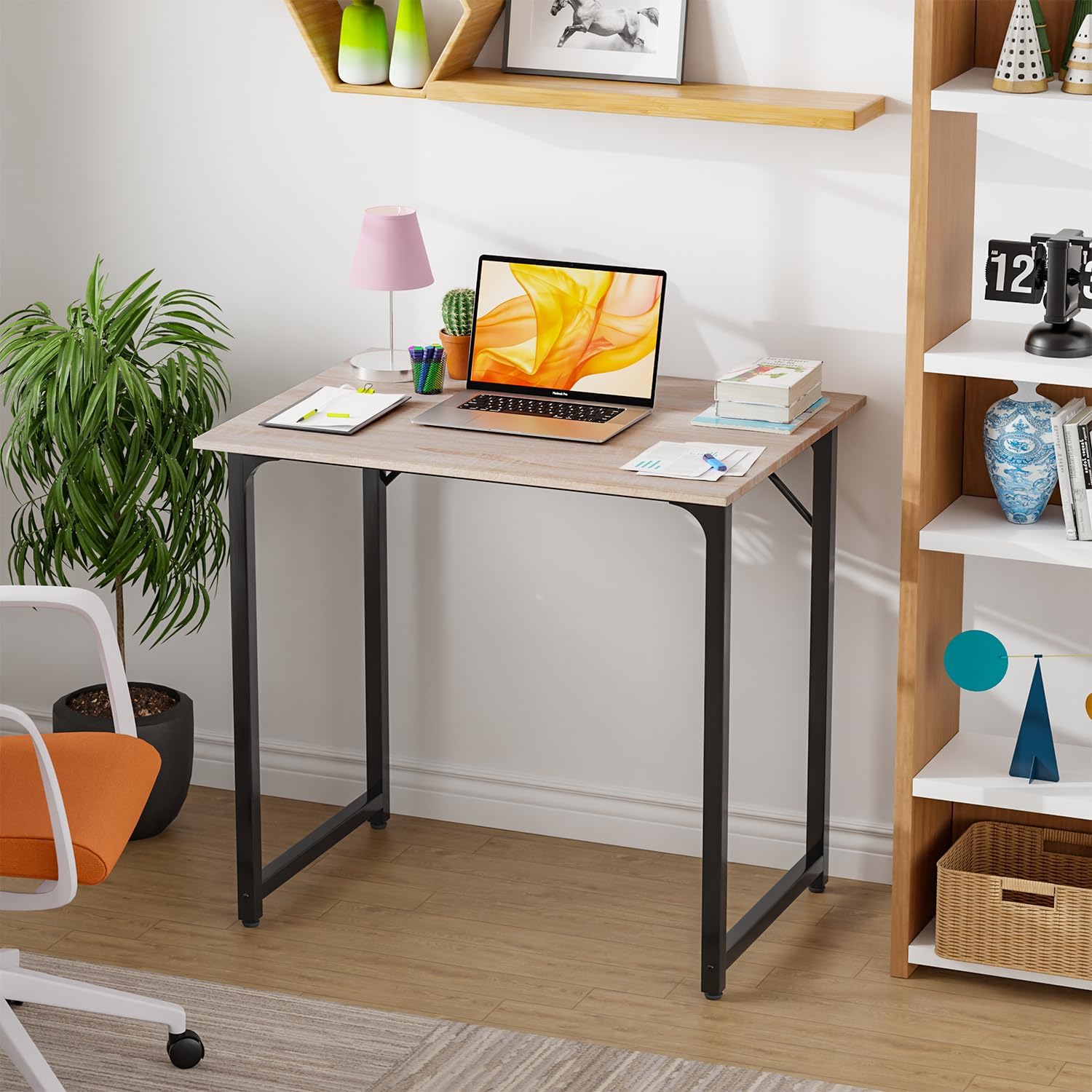 32 Inch Computer Desk with Metal Frame