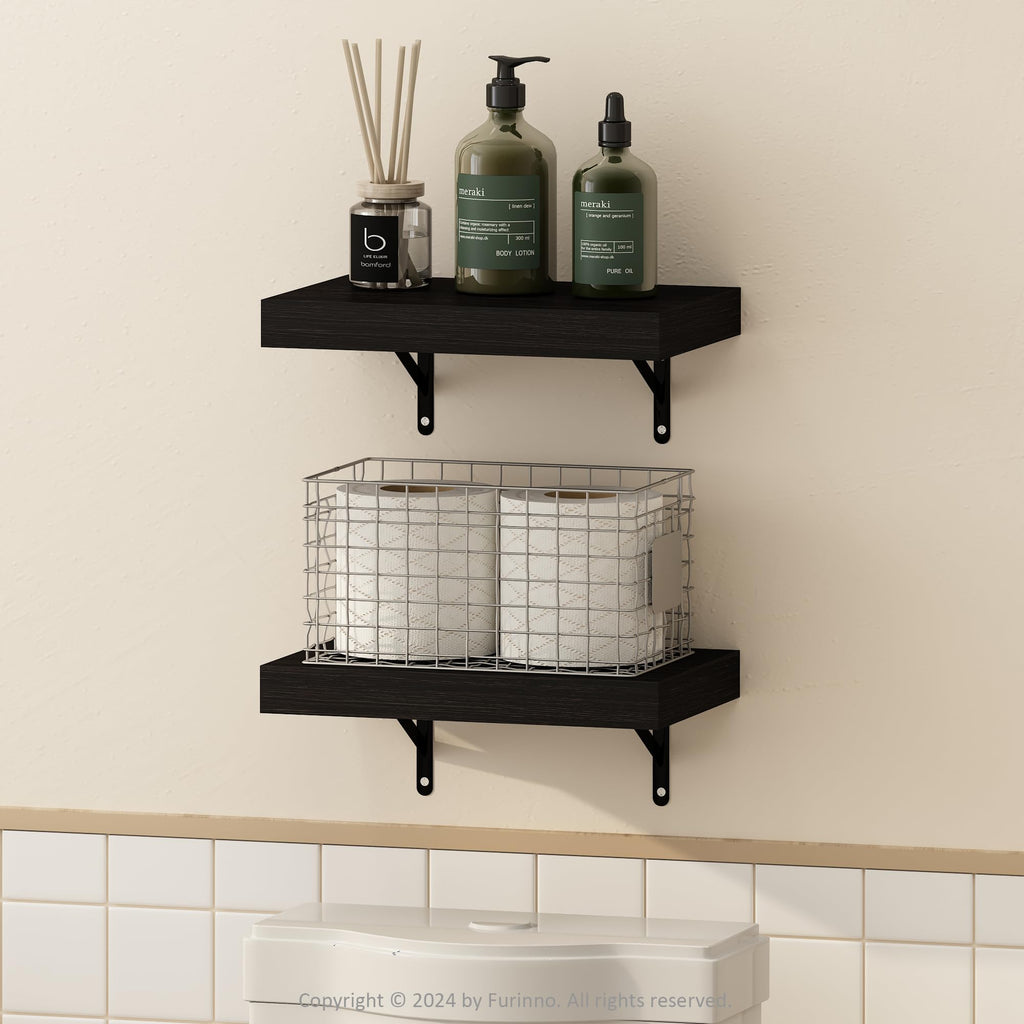 15-Inch Floating Wall Shelves Set of 2
