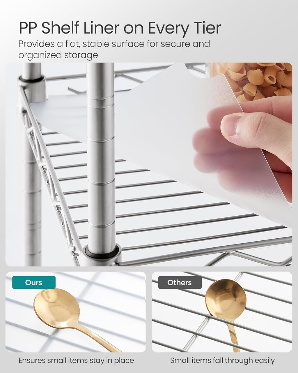 5-Tier Bathroom Shelf Storage Rack