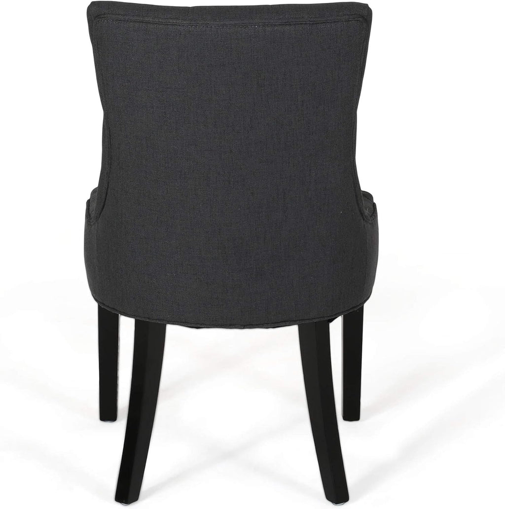 Cheney Gray Textile Dining Chair 21.5"D x 24.75"W x 35.75"H