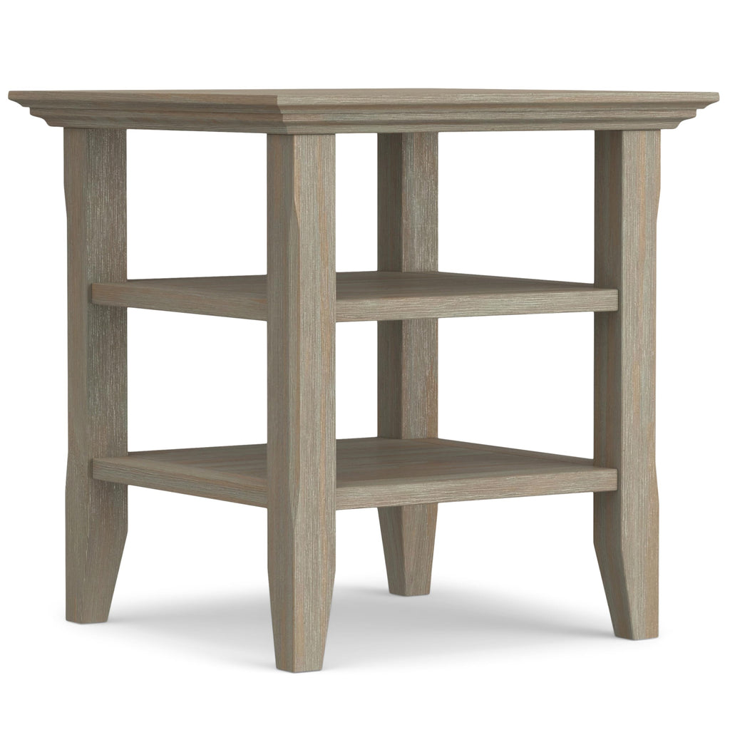 Square Solid Wood End Table 19"