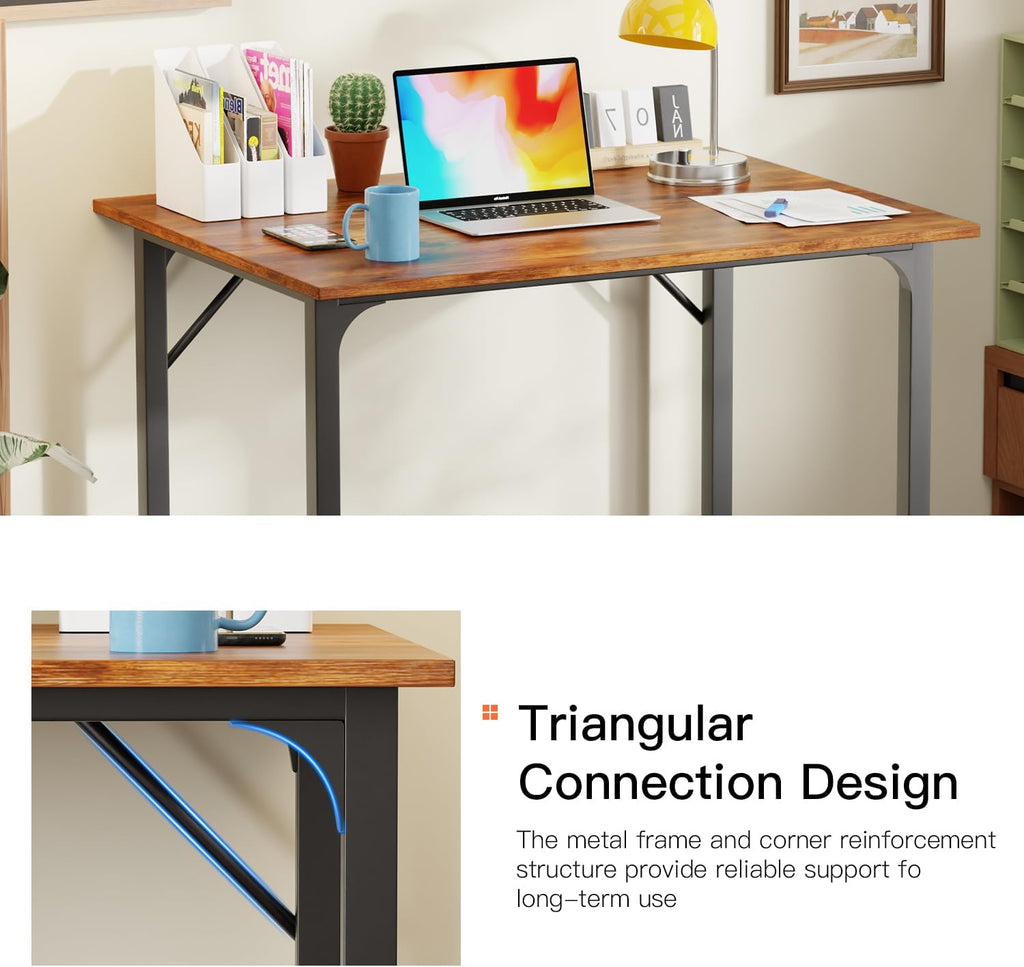 32 Inch Computer Desk with Metal Frame