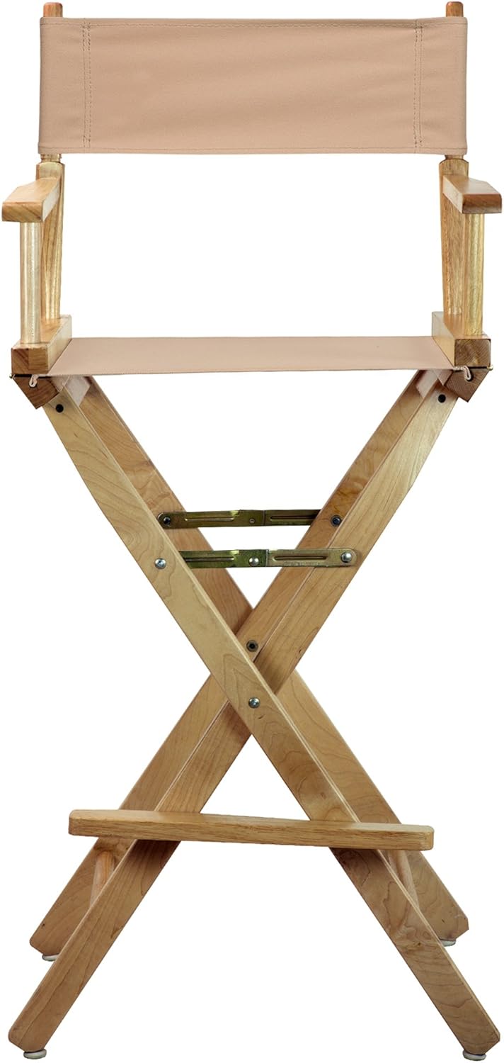 Bar Height Director's Chair with Tan Canvas