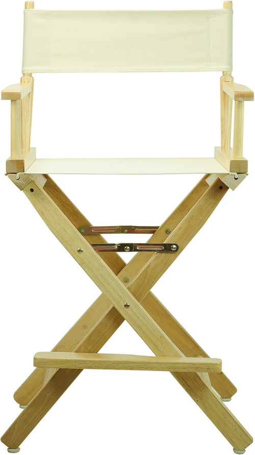 24" Director's Chair with Natural Wood Frame